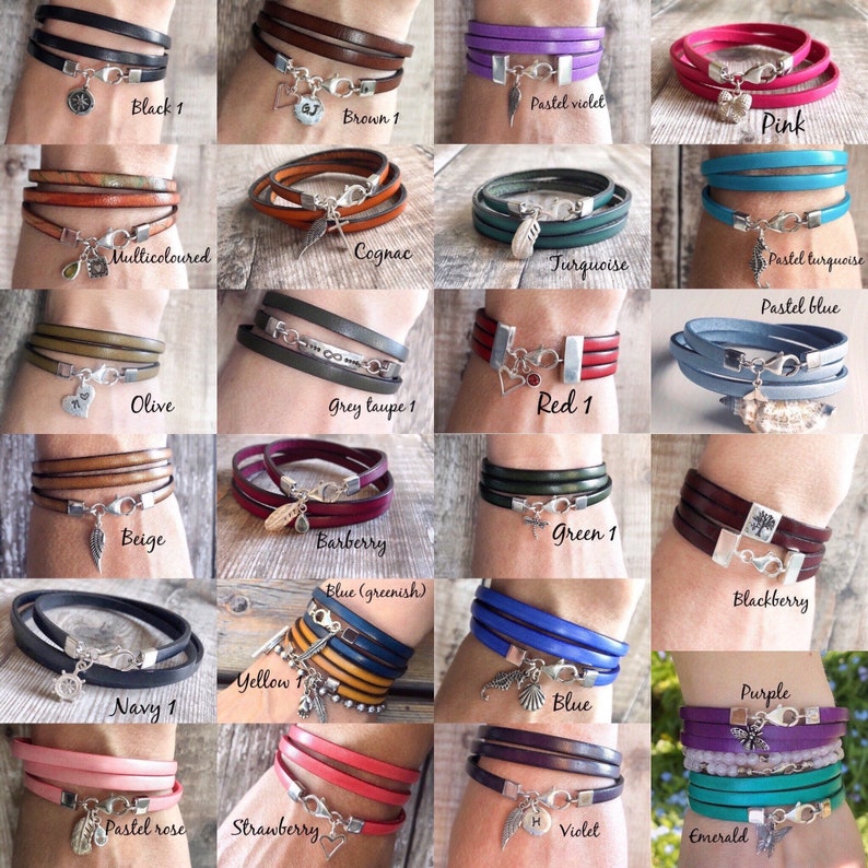 Ohm Charm Bracelet, Single Wrap Leather Bracelet, Sterling Silver & Leather Bracelet, Ohm Jewellery, Gift For Women image 8