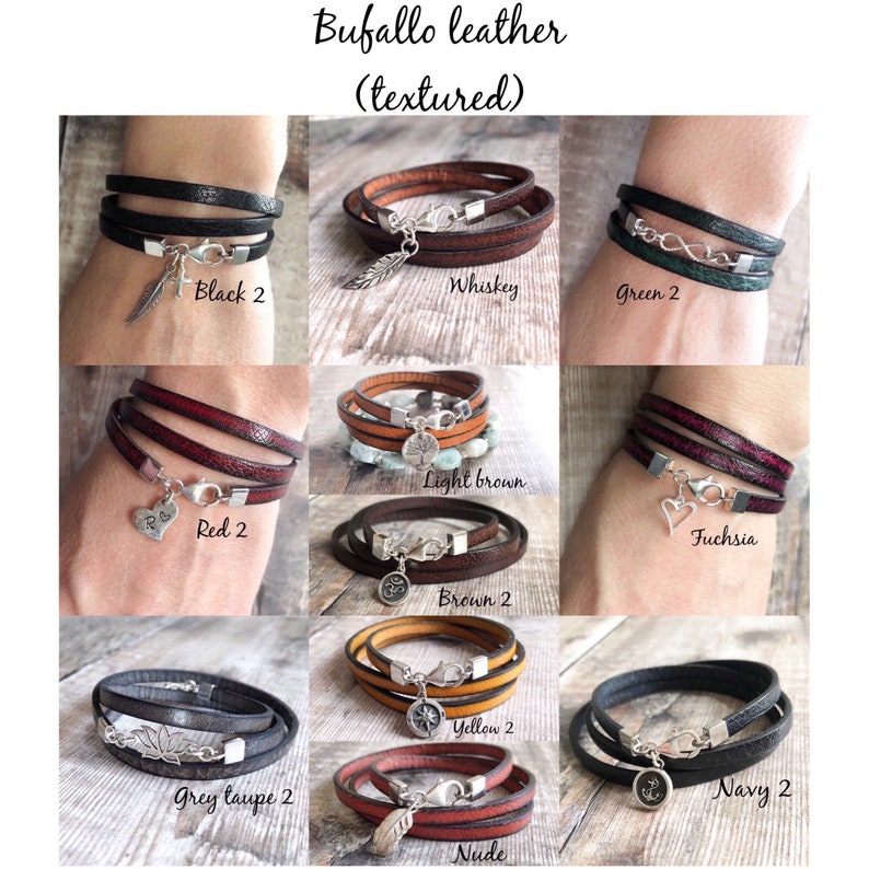Ohm Charm Bracelet, Single Wrap Leather Bracelet, Sterling Silver & Leather Bracelet, Ohm Jewellery, Gift For Women image 9