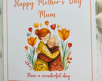 Artery8 Grußkarte ‚Audrey Smiling Floral‘ – 17,5 X 12,5 Cm, Blanko Innen, Mit Umschlag – Für Geburtstag, Dank & Mehr