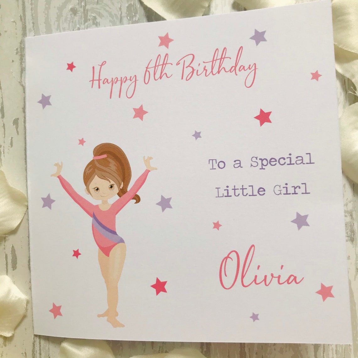 Personalised Gymnastics Birthday Card Gymnast Birthday Card | Etsy