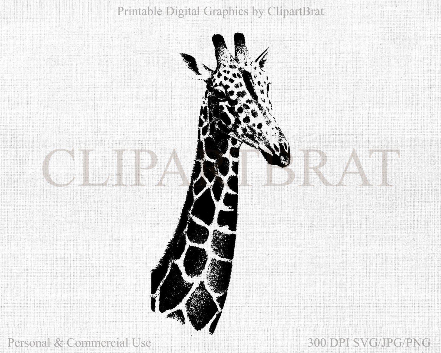 Download Giraffe Clipart Commercial Use Clipart Giraffe Vector Clipart Digital Stamp Giraffe Fabric Transfer Clipart Vector Graphic Jpg Png Svg