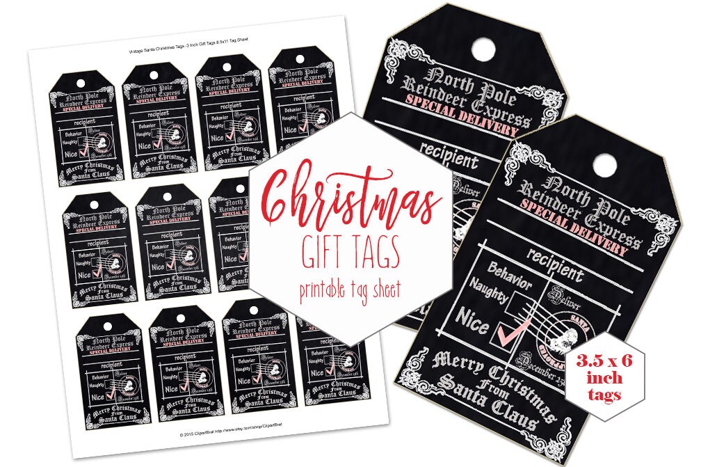 Printable Christmas Gift s For Kids Chalkboard Holiday s From Santa Claus North Pole Reindeer Express Labels Naughty Or Nice s Printable Christmas Gift s For Kids Chalkboard Holiday s From Santa Claus North Pole Reindeer Express Labels Naughty Or Nice s