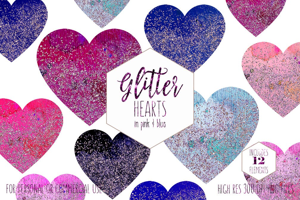 Download CONFETTI HEARTS Clipart for Commercial Use Clip Art ...