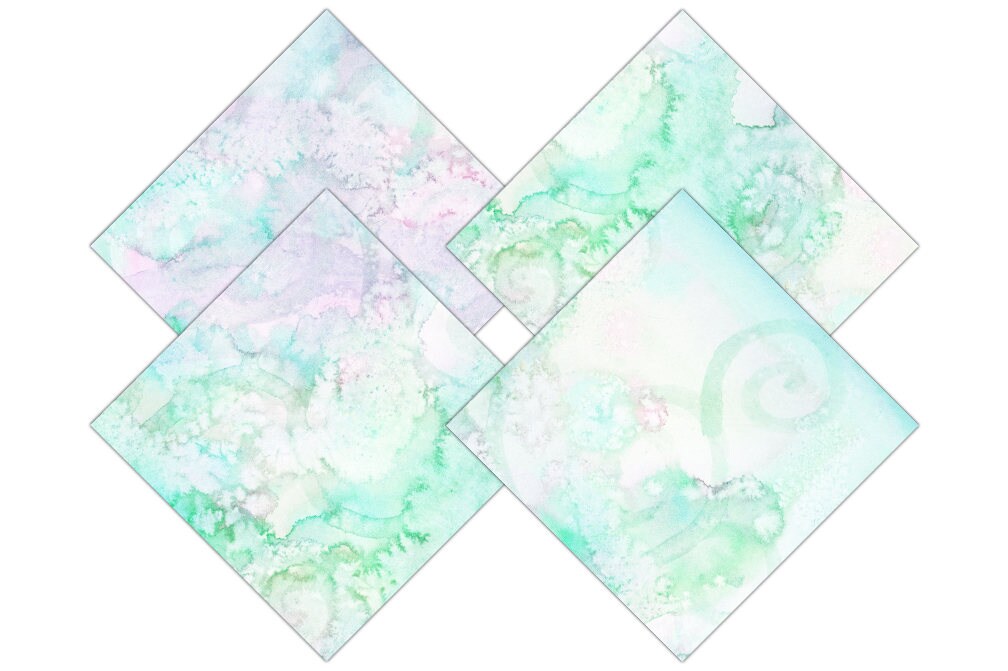 Download PASTEL RAINBOW WATERCOLOR Digital Paper Pack Commercial ...