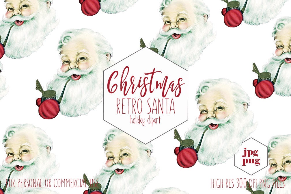 Vintage Santa Claus Clipart For Commercial Use