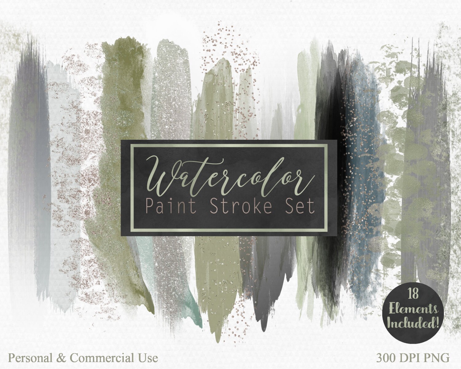 Green Watercolor Paint Strokes Clip Art Commercial Use Clipart Watercolour Blog Headers Sage Gray Gold Confetti Rectangles Logo Graphics Green Watercolor Paint Strokes Clip Art Commercial Use Clipart Watercolour Blog Headers Sage Gray Gold Confetti Rectangles Logo Graphics