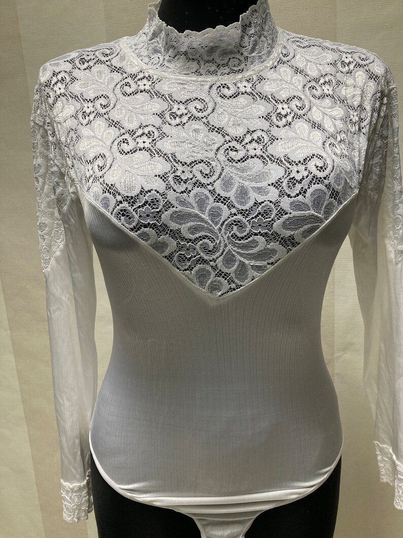 HUBER Tricot Beautiful White Lace Body, Made in Austria Size ML Etsy — free download