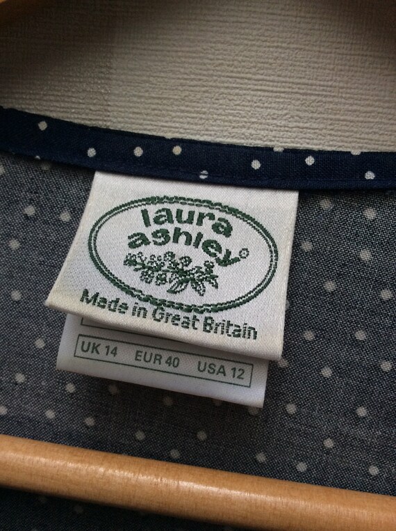 Vintage LAURA ASHLEY Made in Great Britain Polka … - image 6