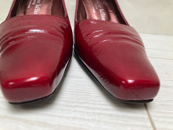 Stephane Kelian Paris Cherry Red Patent Leather H… - image 8