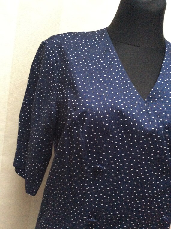 Vintage LAURA ASHLEY Made in Great Britain Polka … - image 3
