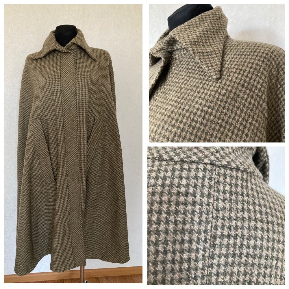 Tweed cape outlet coat