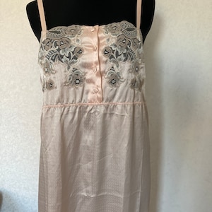 Vintage Marjolaine Creations Made in France Nightgown, Lingerie. Size S-M , FR 42