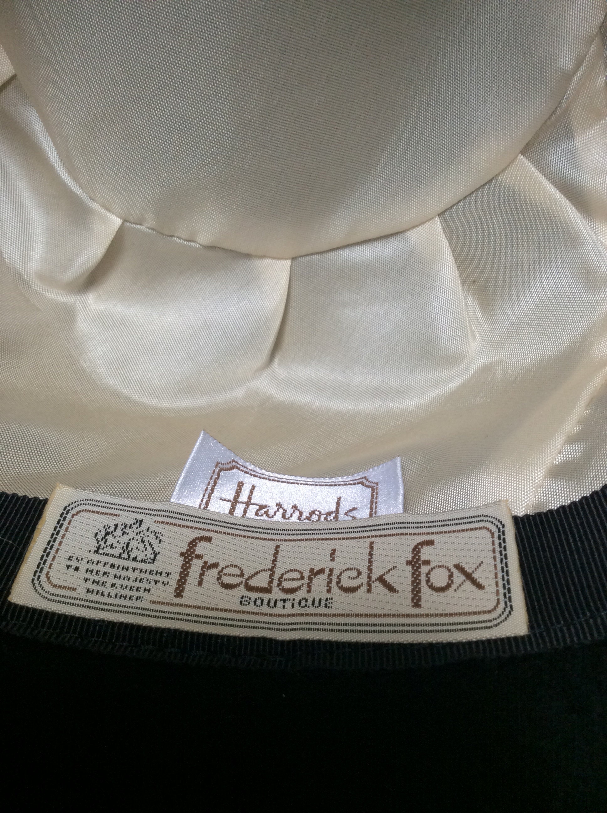 Vintage Frederick Fox Boutique Hat Gold Hearts Her Majesty The Queen’s Milliner Vintage Frederick Fox London by Appointment to Her Majesty  main image 3