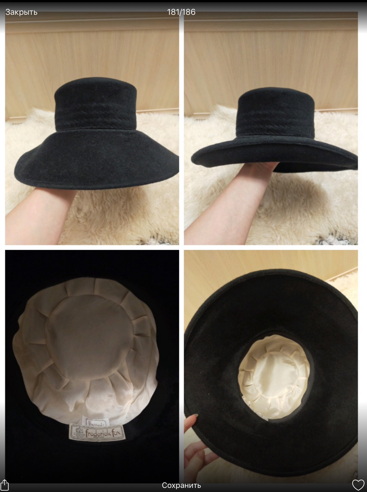 Vintage Frederick Fox Boutique Hat Gold Hearts Her Majesty The Queen’s Milliner Vintage Frederick Fox London by Appointment to Her Majesty  main image 2