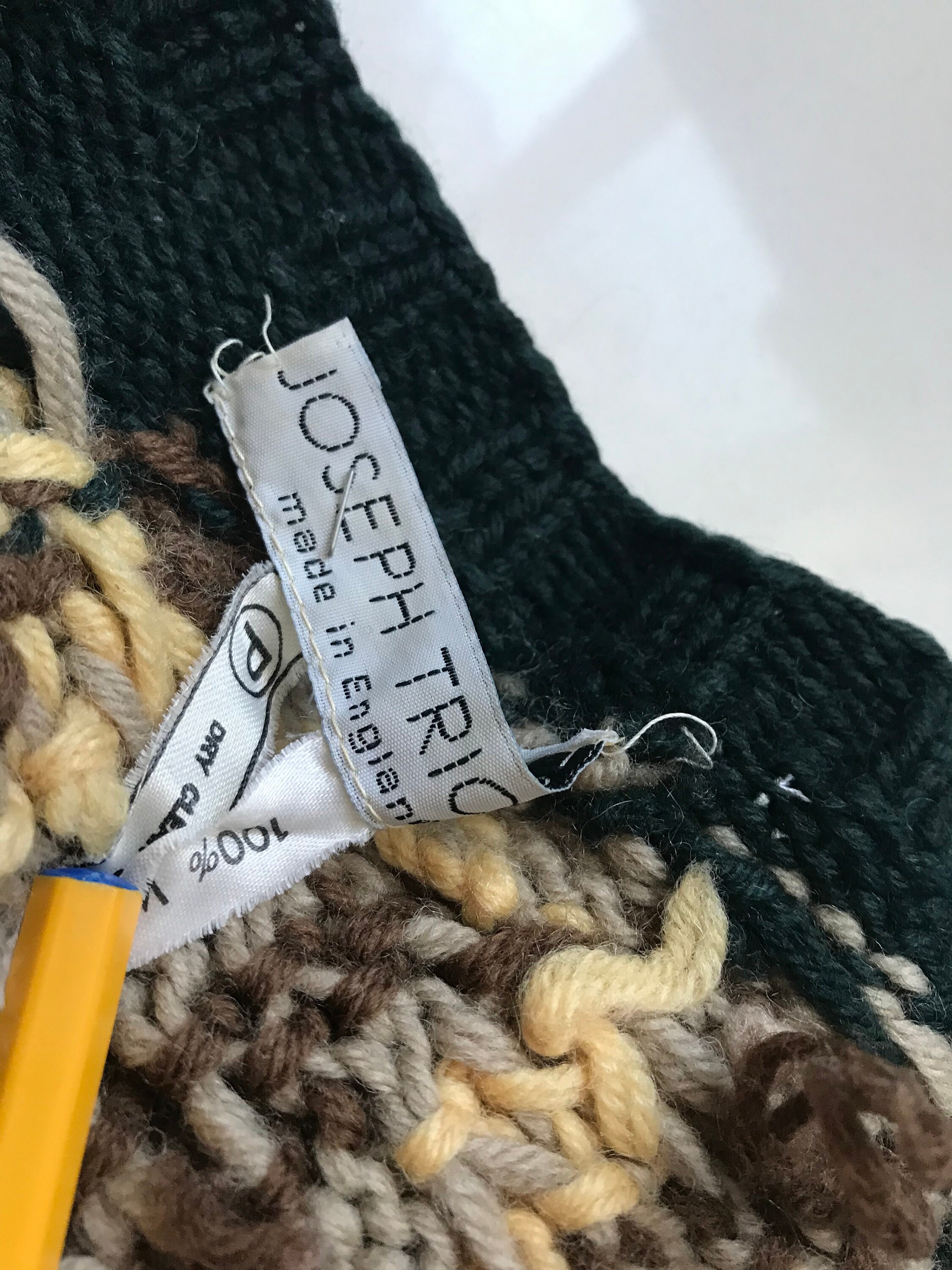 Unique JOSEPH TRICOT Made in England Handmade Hand Crafted