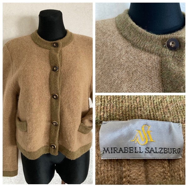 MIRABELL SALZBURG New Wool Knit Jacket Black Pleat size 40 / M