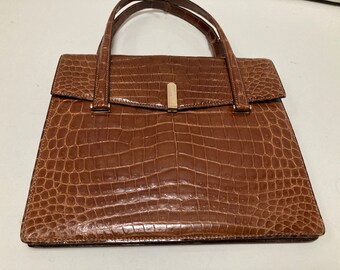 Sac à Main En Cuir Vintage Années 50/60 à Restaurer - Projet Créatif Unique !