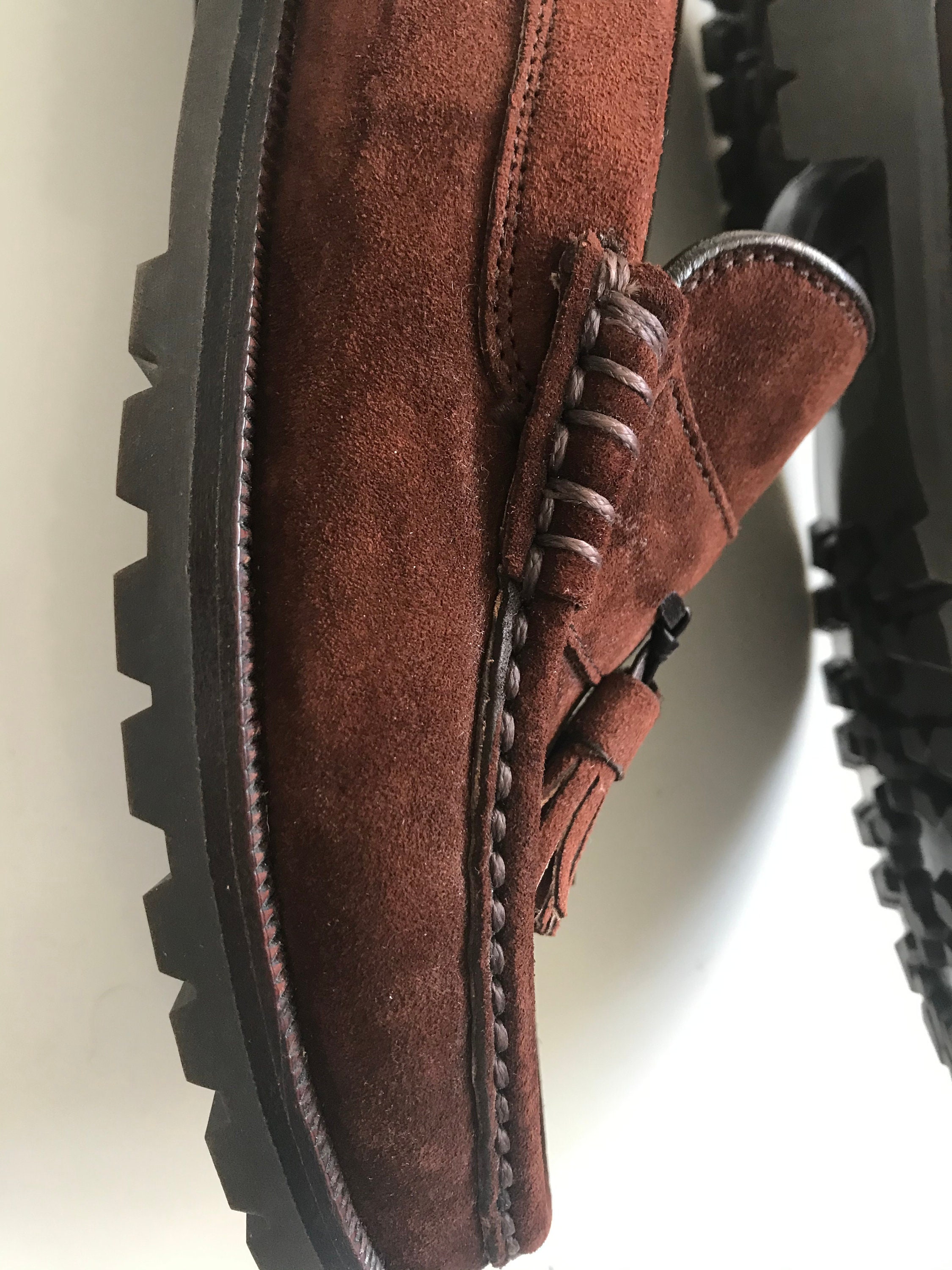 EUC Bally Switzerland Men’s Suede Loafers - Brown - Size 9 Bally  main image 3