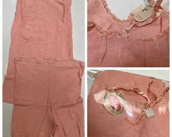 Vintage early 1960s ROYLON Textil Womem Underwear Set, Camisole Vest and Knickers fits size M , BRAND NEW! Retro lingerie set