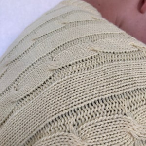 Vintage Chemise Lacoste made in France Lemon Yellow V-Neck Knitted Sweater size 6, fits modern L-XL image 5