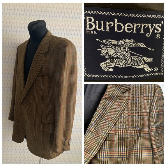 Vintage 1986 BURBERRYS Prorsum Plaid Wool Bennet-… - image 1