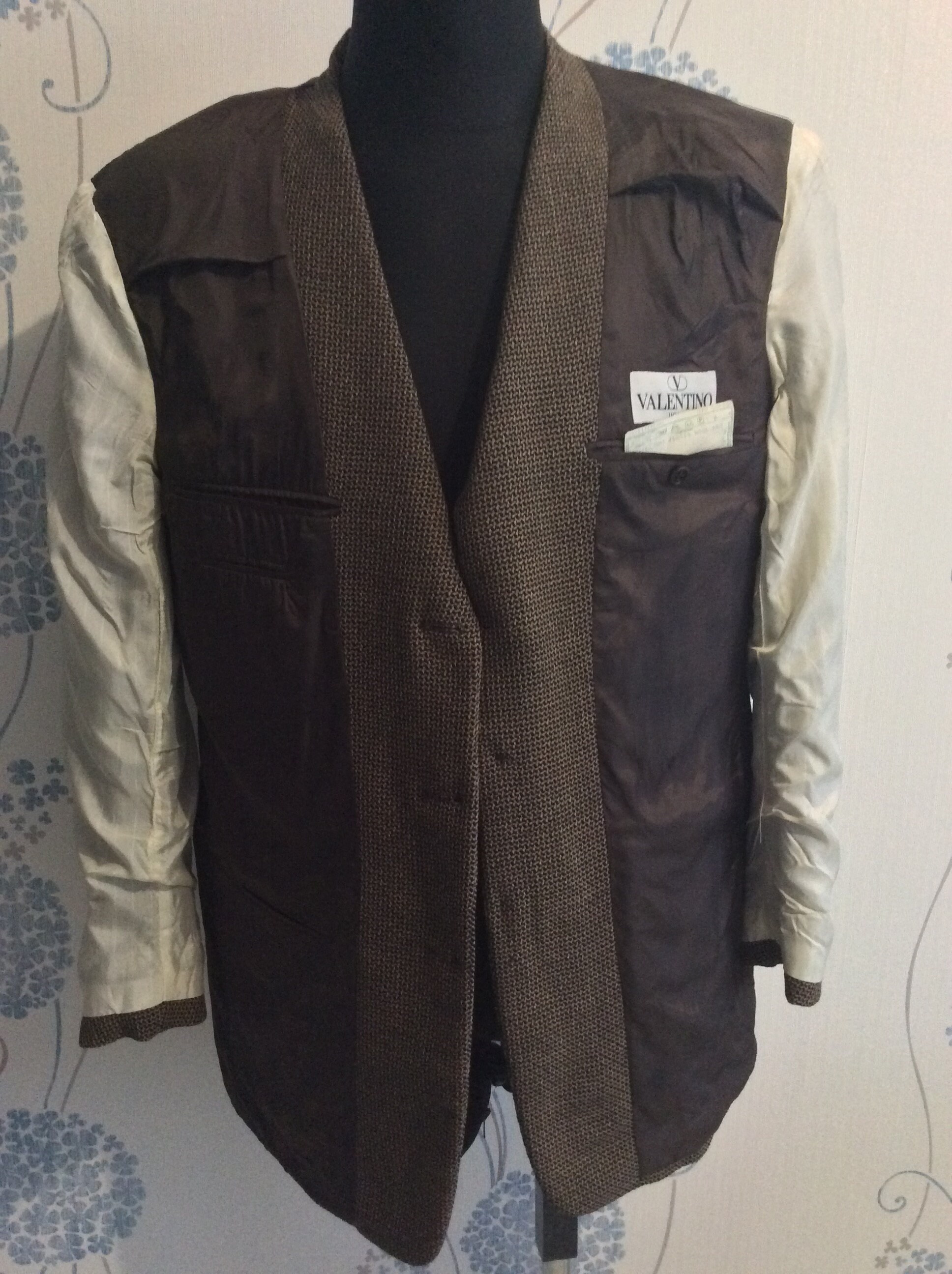VALENTINO UOMO Pure Virgin Wool Man Jacket, Mens Blazer Size 50REG