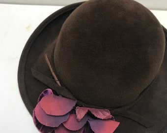 MARIDA イギリス製 ヴィンテージファーフェルト レディース帽子