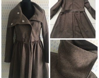 MARITHE FRANCOIS GIRBAUDフリル コート アルパカ モヘヤ MARITHE