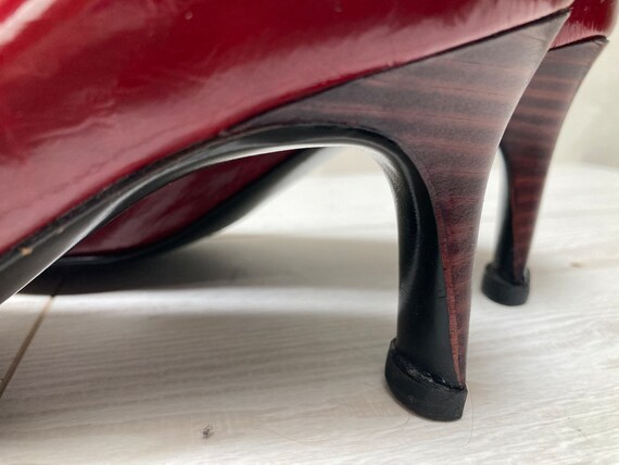 Stephane Kelian Paris Cherry Red Patent Leather H… - image 4