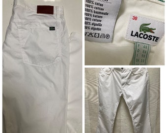 Lacoste Devanlay Reine Weiche Baumwolle Chinos Hose, Sommerhose, Größe 38