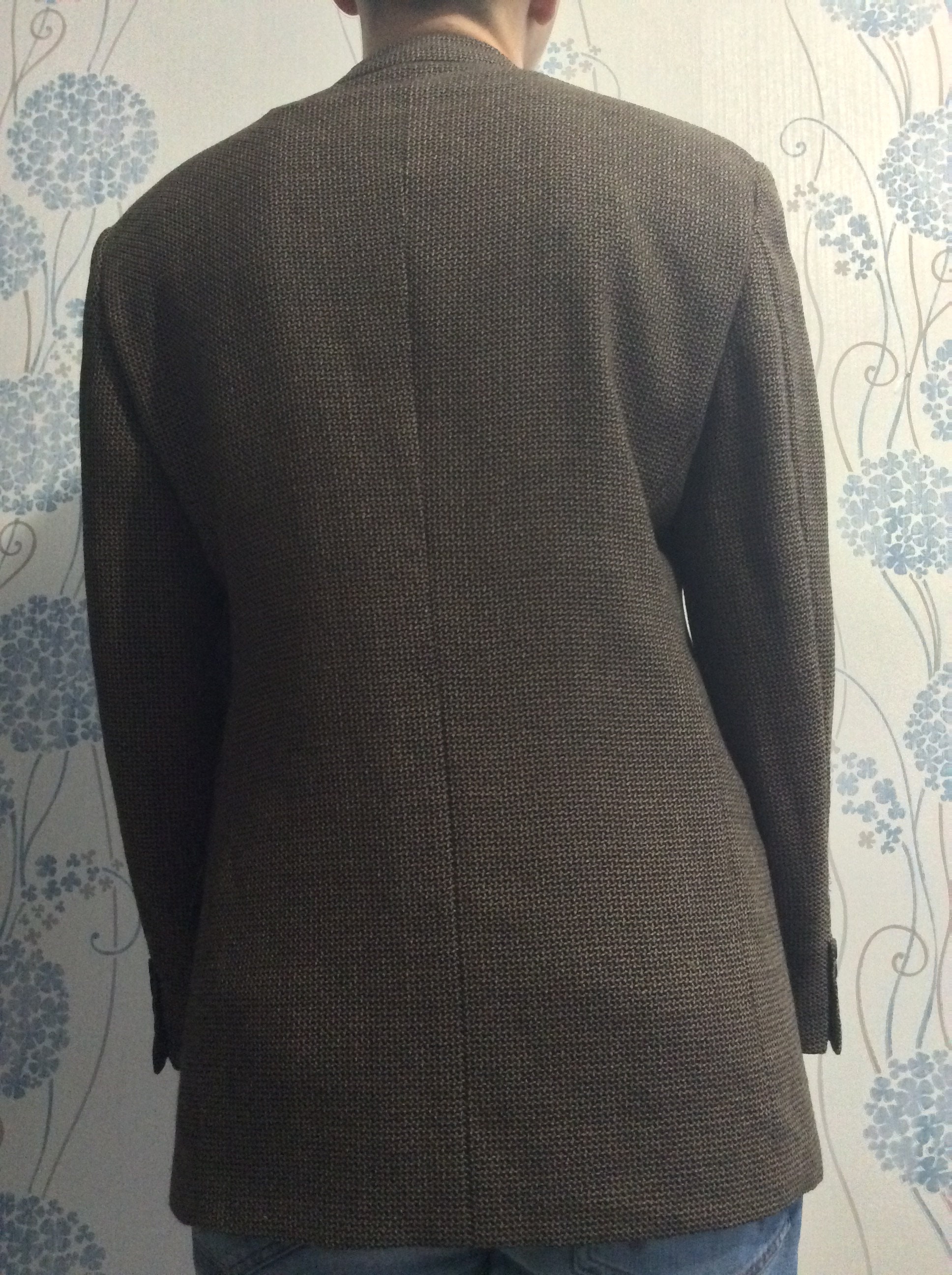 美品✨VALENTINO UOMO wool tweed bal coat VALENTINO UOMO Pure Virgin Wool Man Jacket, Mens Blazer Size 50REG