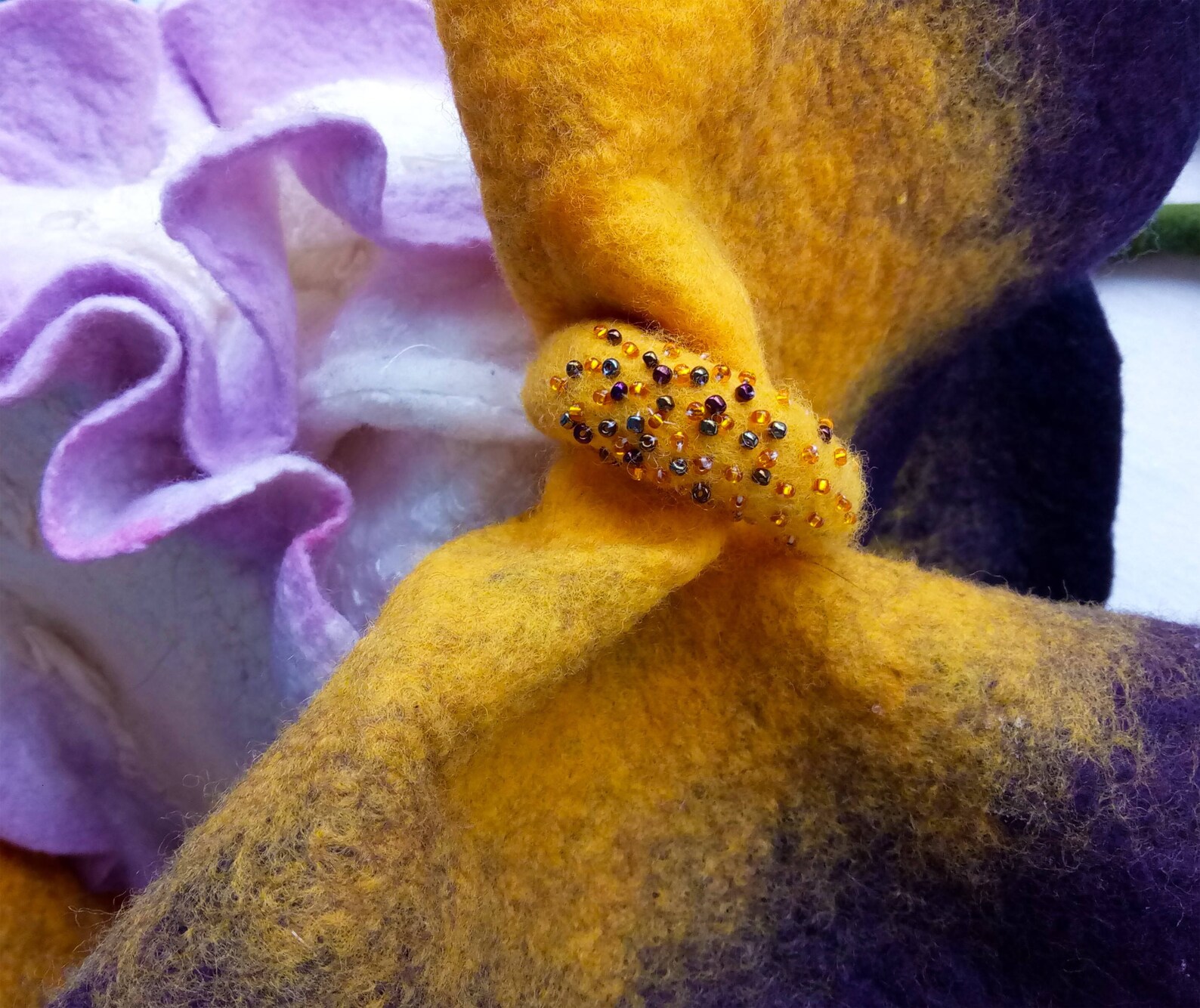 Felted Bag Flower Bag Iris Bag Felted Handbag Flower Purse Etsy