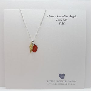 Pendentif commémoratif, aile d'ange, cœur gravé, papa, maman, personnaliser