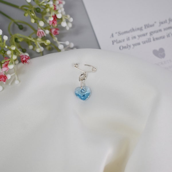 Encanto del ramo de boda Algo azul para la novia / Encanto secreto / Personalizar