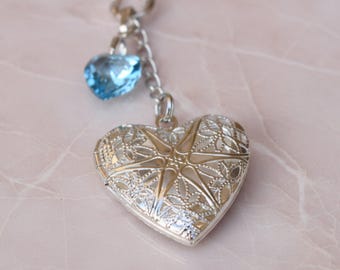 Dije de ramo de novia, medallón de filigrana, regalo de boda para novia, personalizado