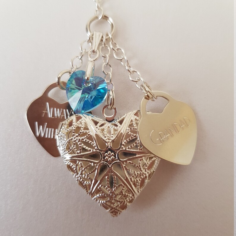 Wedding Bouquet Charm Wedding Memorial Charm Something Blue Etsy