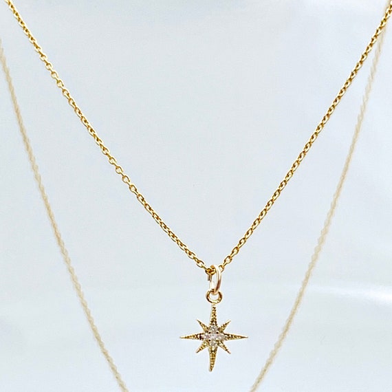 Celestial Star Sparkling Necklace Gift Packaged in a Personalised