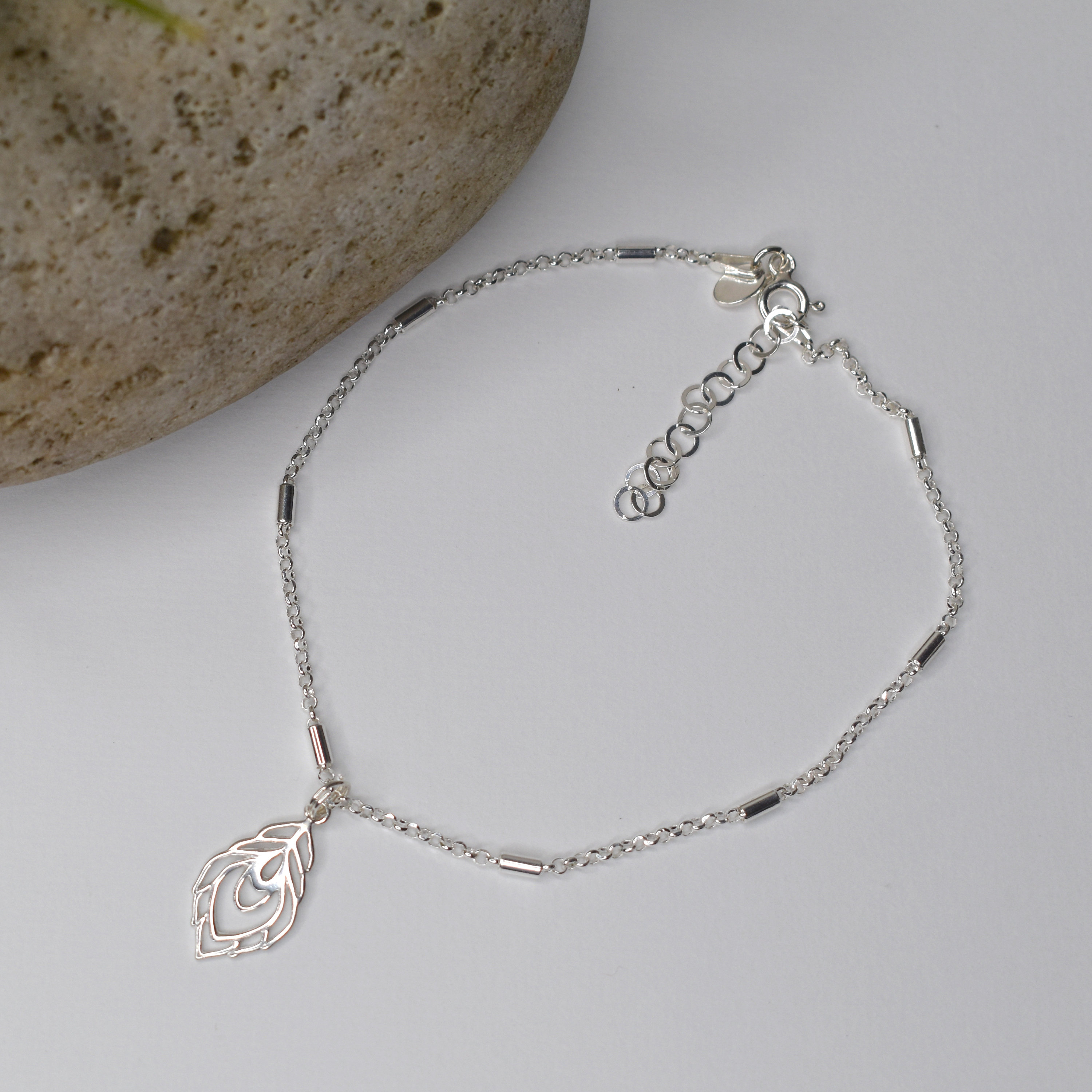 peacock anklet