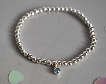 Mama Birthstone Bracelet Personalised Sterling Silver | Add More Birthstones