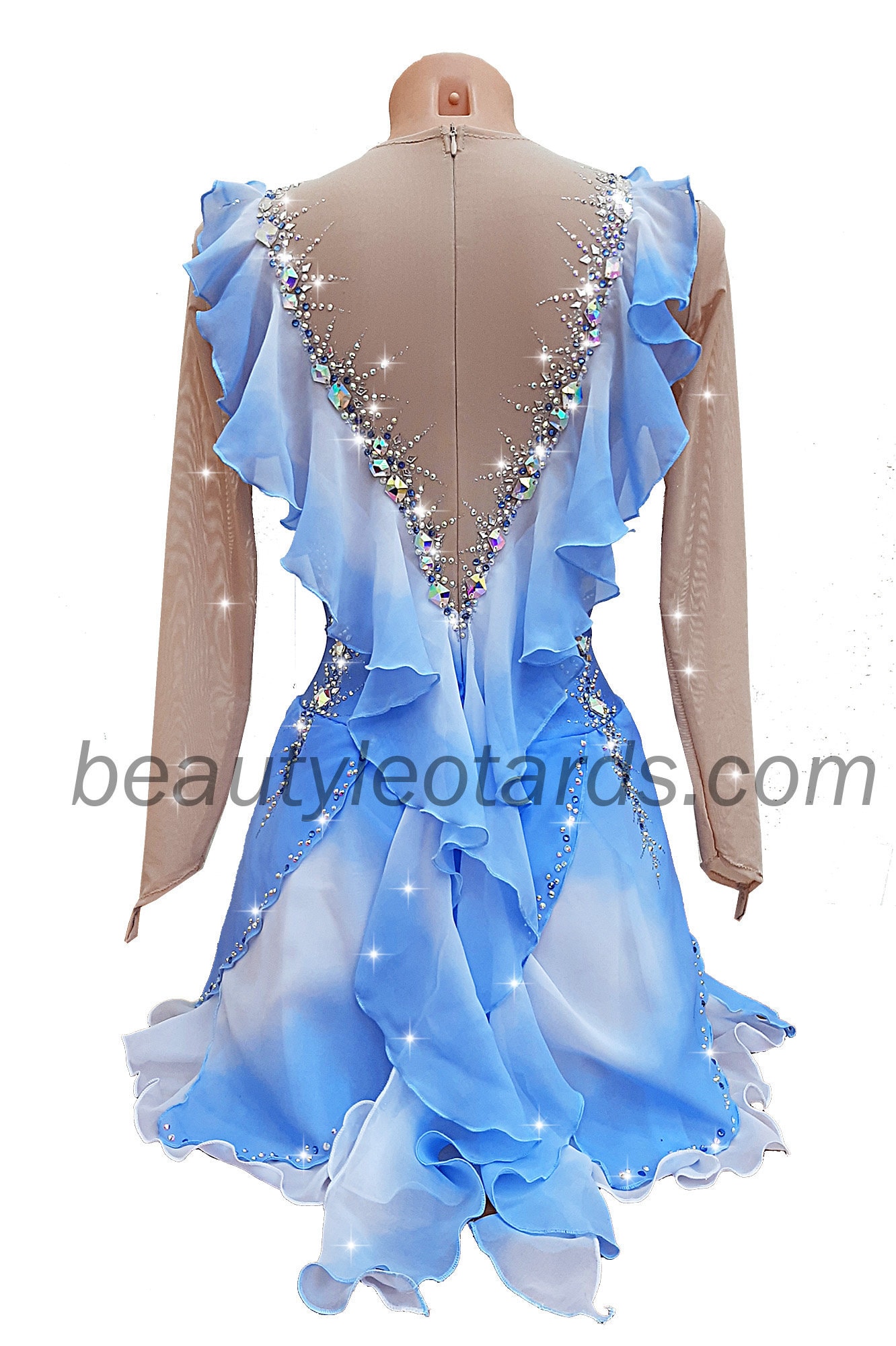 competition ice figure skating Dress Blue 