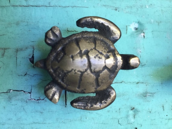 Sea Turtle Drawer Pull Cabinet Pull Knob Handle Etsy