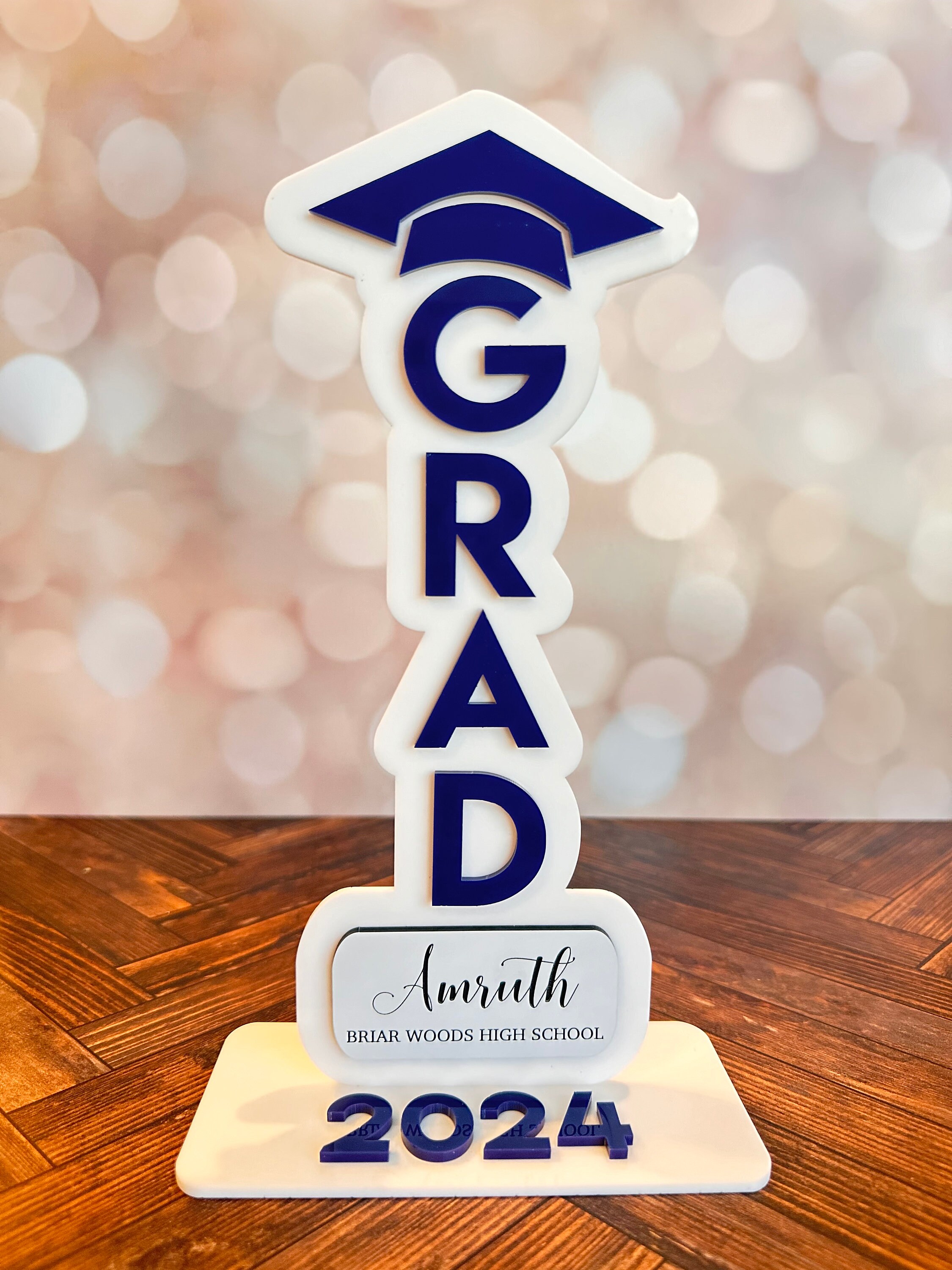 Graduation Tassel Holder Personalized Display Hanger, Keepsake ...