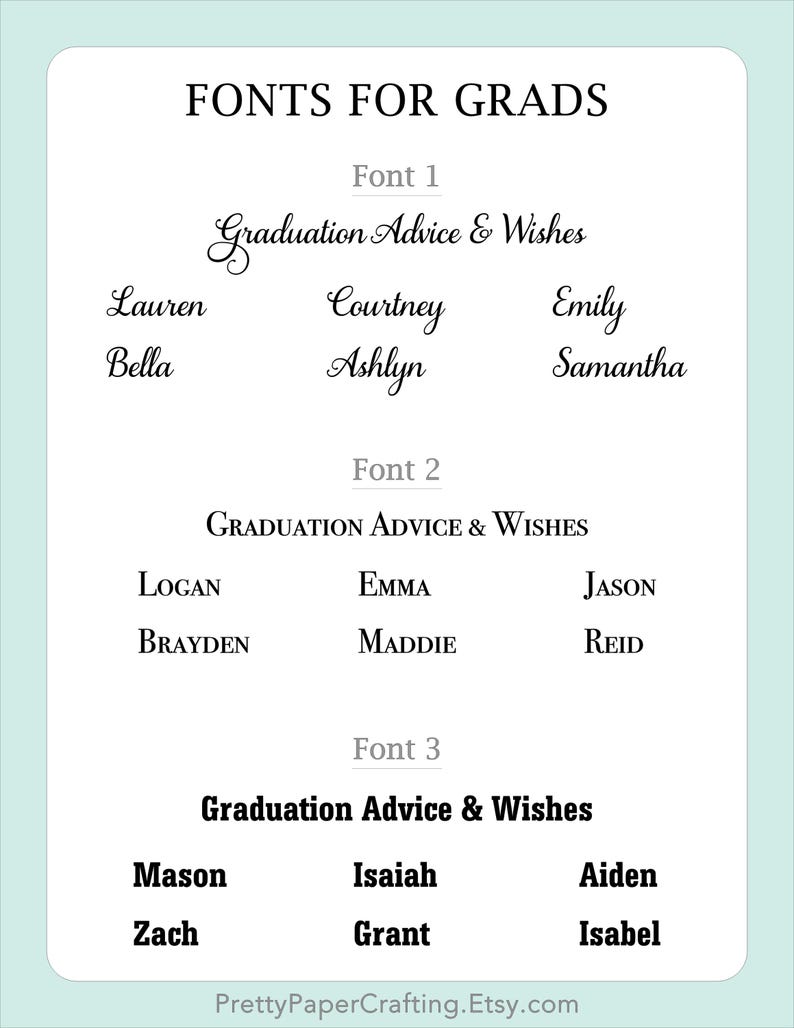 Graduation Personalized Sign, Graduation Advice and Wishes, Memory Jar ...