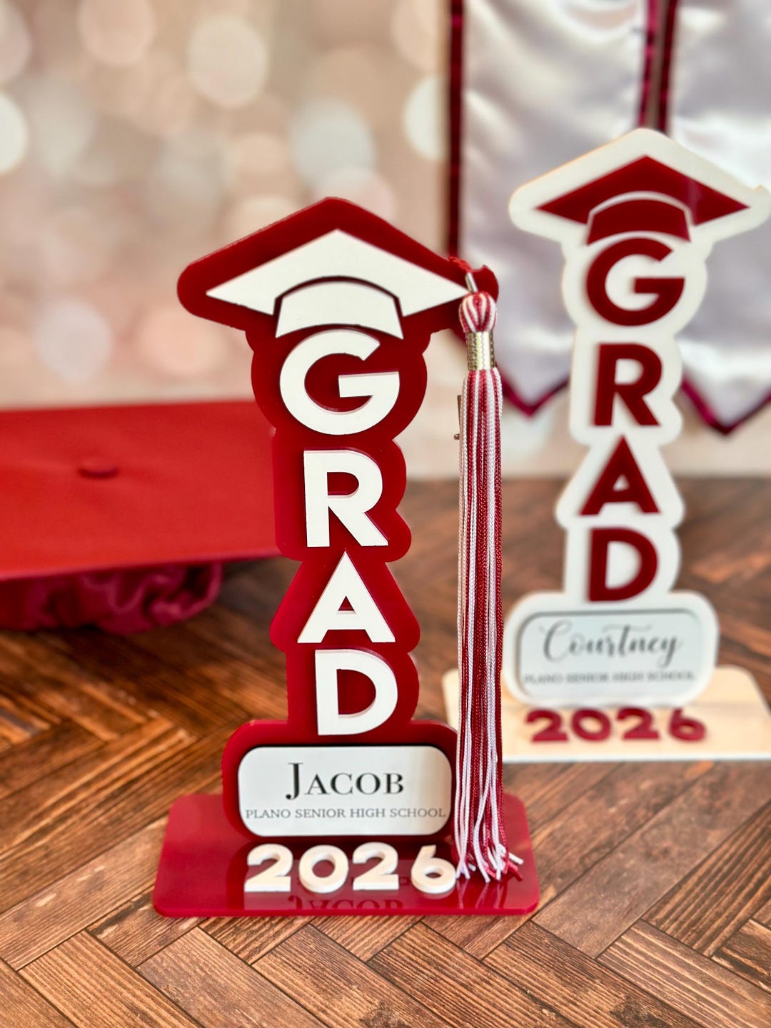 Graduation Tassel Holder Personalized Display Hanger, Keepsake ...