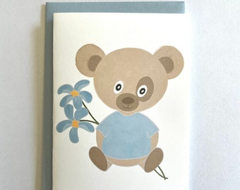 Teddy Bear Cards & Giraffe Sibling Cards