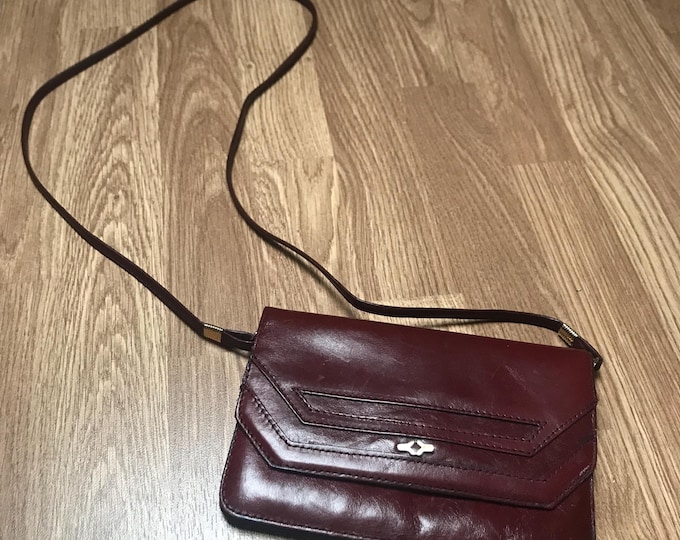 Vintage Burgundy Shoulder Bag