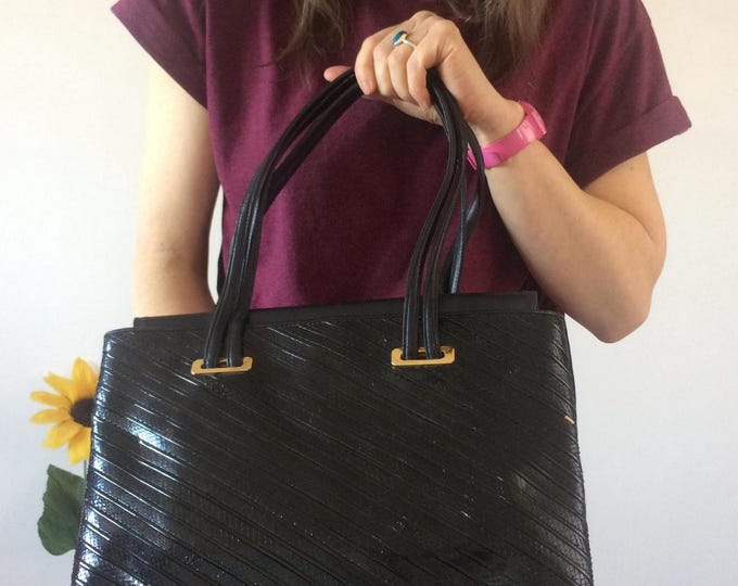Vintage Black & Gold Bag