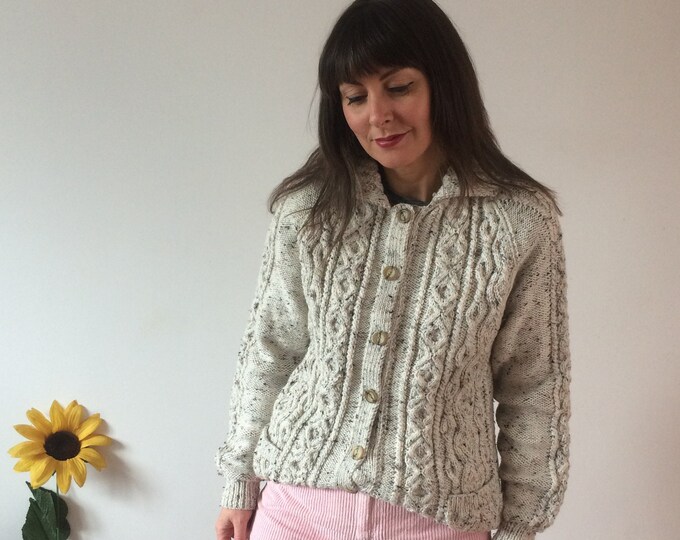 Vintage Cable Knit Cardigan