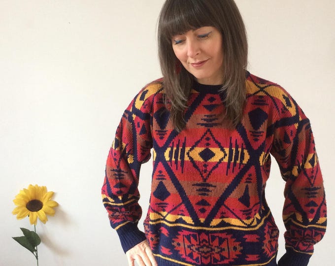Vintage 80s Abstract Jumper