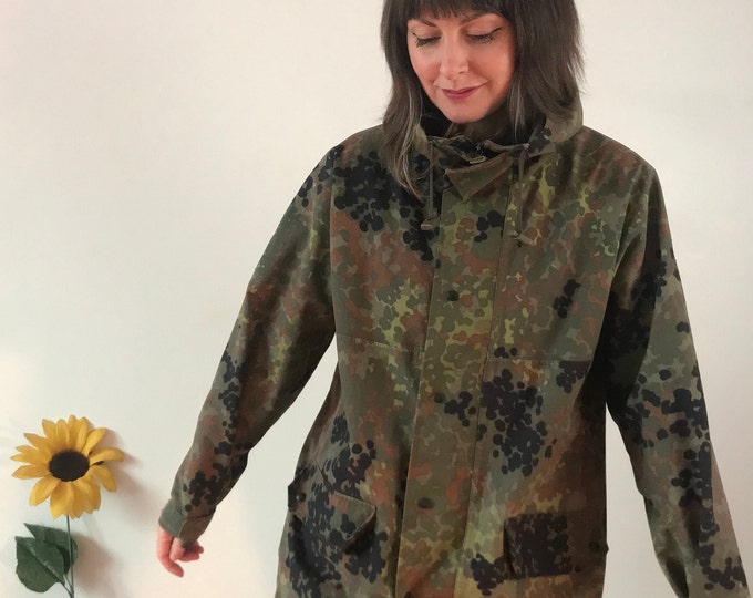 Vintage Camouflage Military Jacket